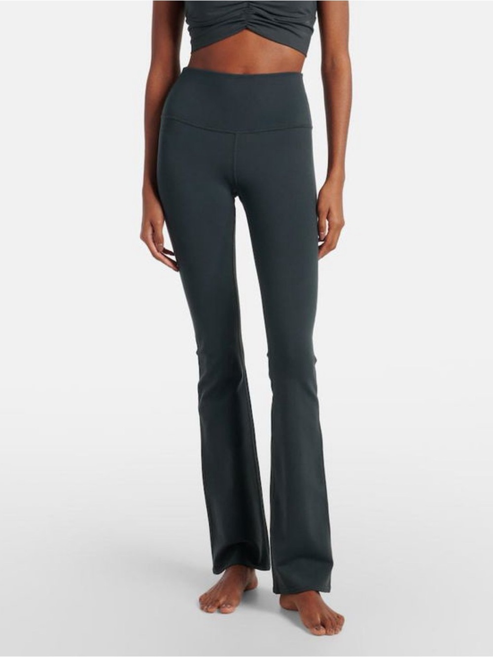 Alo Yoga Airbrush High-rise Bootcut Legging Charcoal Green Small
